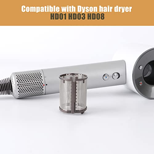 Inner Filter Mesh Replacement For Dyson Supersonic Hair Dryer Hd01 Hd03 Hd08 Models, Metal Build-In Net Mesh Strainer Cover Attachments Part #TOP1