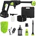 Cordless Pressure Washer 990 PSI, Portable High Pressure Cleaner with 2 Batteries, 6-in-1 Adjustable Nozzle, 5m Hose & Soap Dispenser for Car, Garden, Patio & Outdoor Cleaning