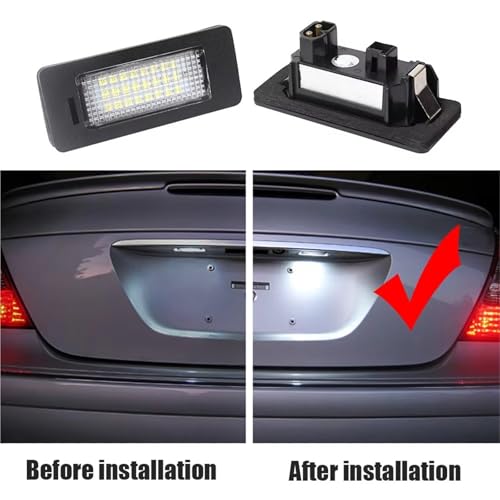 Luces de matrícula de coche con ajuste preciso para Serie 1 E82 E88 piloto impermeable 4