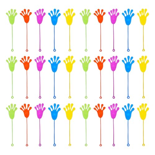 AEKZOX 30 Piezas Manos Pegajosas Juguetes Divertidos para Niños (Colores Surtidos) AEKZOX 30 Piezas Manos Pegajosas Juguetes Divertidos para Niños (Colores Surtidos)
