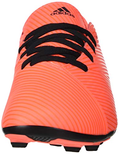 Adidas Boy's Nemeziz 19.4 Firm Ground Soccer Shoe, Coral/Black/Glory Red, 2 Little Kid #TOP1