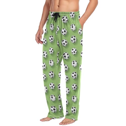 Football Men’s Pajama Bottoms Soft Lightweight Lounge Pants with Elastic Drawstring Waist4