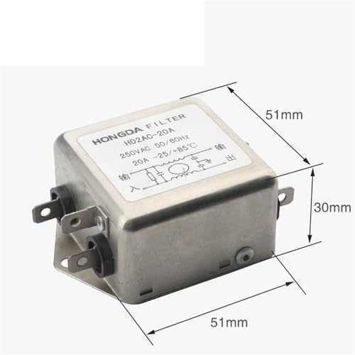Filtre de puissance HDZAC-20A pour alimentation CA triphasée de machine outil - 4