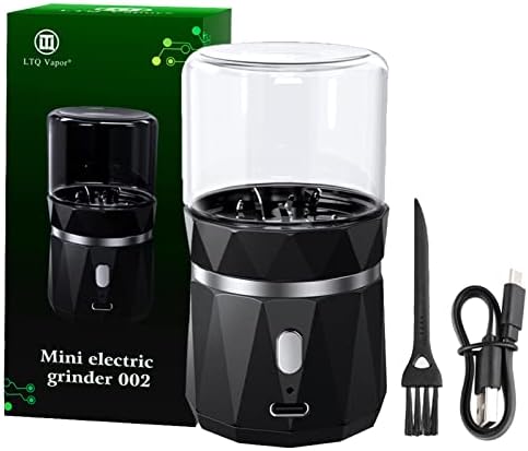 Upgraded Electric Herb Grinder, Spice Herb Grinder Electric Crusher Grinder With 1.7oz/50ml Glass Herb Jar Portable Herb Grinder Rechargeable