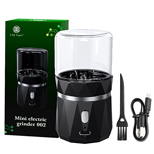 Upgraded Electric Herb Grinder, Spice Herb Grinder Electric Crusher Grinder With 1.7Oz/50Ml Glass Herb Jar Portable Herb Grinder Rechargeable #TOP1