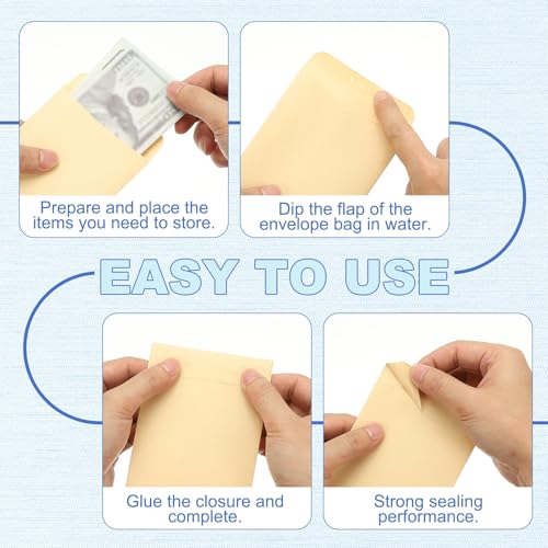 PATIKIL 100 Stück Mini Briefumschläge 57x88,9mm, Kuvert Etwas größer als DIN A8 für Kreditkarten, Gutscheine, Ausweise, Geschenkkarten, Visitenkarten und kleine Belege, Schwarz