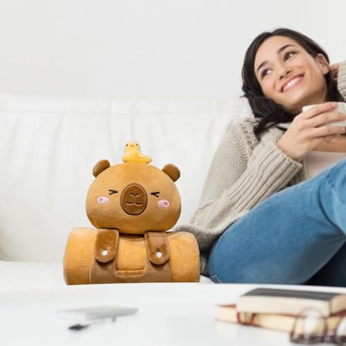 Couverture Capybara douce et nomade pour la sieste en maternelle