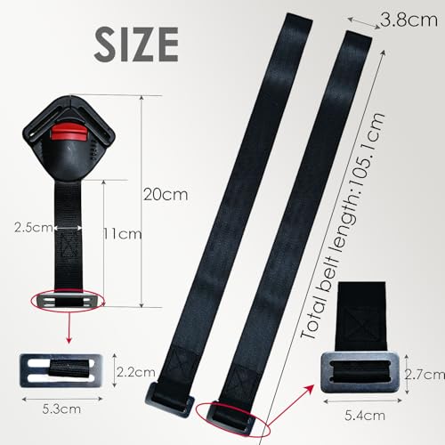 Image of Universal Baby Highchair Stroller Pushchair 5pt 5 Point Harness with Locking Buckle, Baby Seat Chest Harness Clip Buckle with Harness Straps Width 38mm /1.5in
