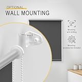 Sol Royal Thermal Blackout Roller Blinds for Windows 40x160 cm - Darkening Living Room Kitchen Bathroom Window Blind Easy Fit No Drilling - Privacy Black Out Blinds Grey for Balcony Doors T42 - Image 8