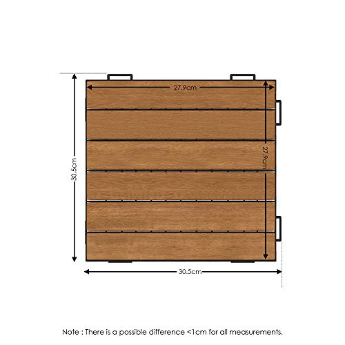 Tuile en bois de plate-forme de plancher pour rénover sol abîmé - 4