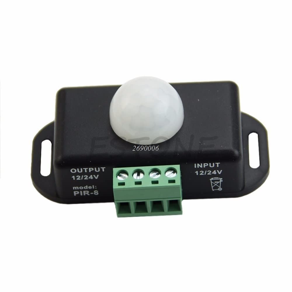 Interrupteur DC 12V/24V avec capteur de mouvement PIR pour bande LED