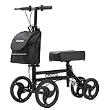 ELENKER Knee Scooter with Basket Dual Braking System for Ankle and...