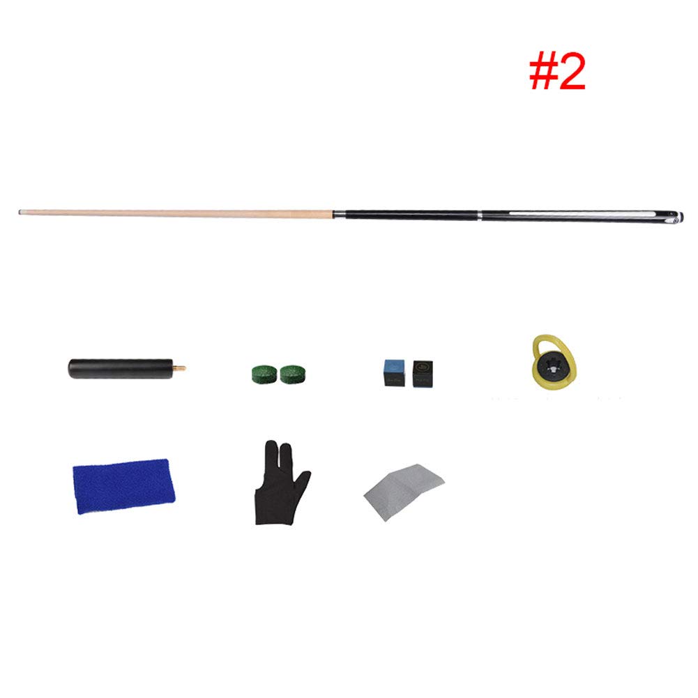 YRU 3/4 Stecca da Biliardo, Fatto a Mano 147cm Acero Punte de 10mm/11.5mm/12.75mm Snooker Stecca con Accessori Estensione Caso Duro per Scegliere