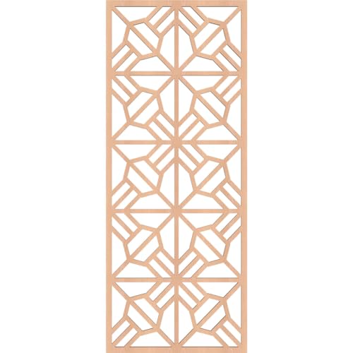 Image of 11 3 /8 inchW x 29 3 /8 inchH x 1 /4 inchT Auburn Decorative Fretwork Wood Wall Panels, Alder