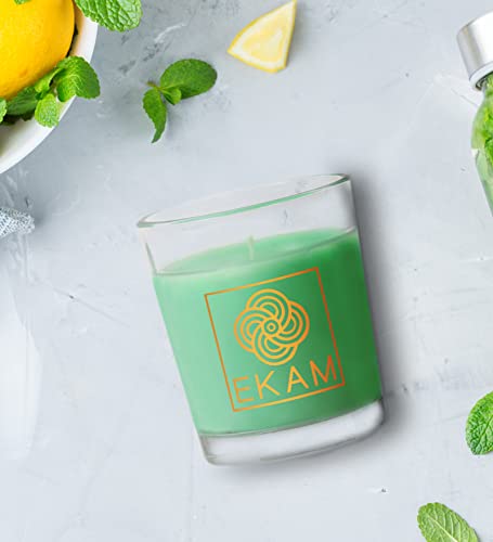 Image of EKAM Cedear & Mint Scented Votive Candle - 40 Grams Each - 10 Hours Burn Time - Ideal for Diwali, Home Decor & Gifting