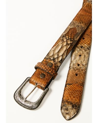 Cody James Men's Exotic Python Belly Belt - CJAHO24BT23-PYTH 342