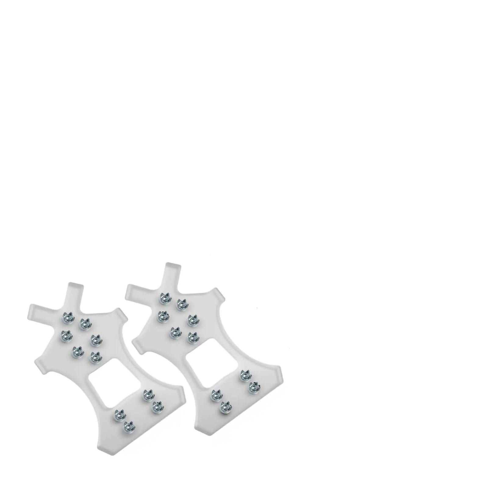1 Paar Anti-Rutsch-Schuh-Schneegriffe, Stollen for EIS, Schneeschuhe, Greifer mit 10 Stahlnieten, Steigeisen, Spike-Eisstollen, Traktionsgriff