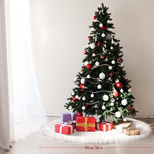 Christmas-Tree-SkirtLefree-36-inches-White-Christmas-Tree-Skirt-with-Non-SlipFaux-Fur-White-Tree-Skirt-for-Christmas-Tree-Decoration-and-Christmas-Party Christmas Tree SkirtLefree 36 inches White Christmas Tree Skirt with Non SlipFaux Fur White Tree Skirt for Christmas Tree Decoration and Christmas Party