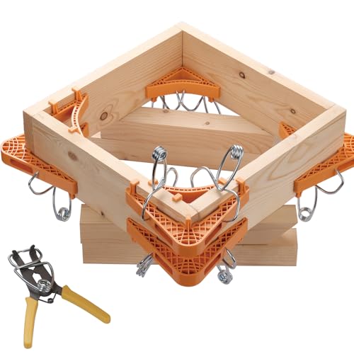 Image of Versatile Corner Clamp Kit for Woodworking | Replaces traditional: one tool for 90 degree right angle, T-joint, miter joint. Wood working tools and accessories.