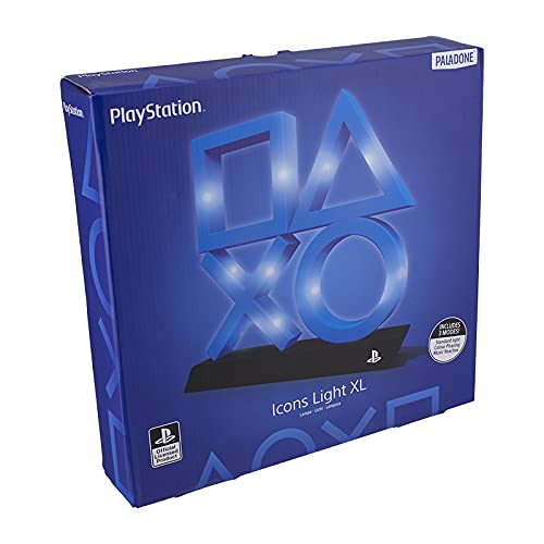 Paladone Playstation 5 Icons Light PS5 XL - Offiziell lizenzierte Ware, PP7917PS, Weiß/Schwarz