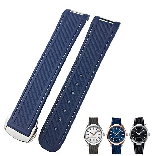 Bracelet de montre en caoutchouc 19mm 20mm Omega Seamaster 300