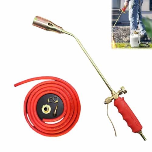 Frontaley - Kit de antorcha portátil de propano y propano, firme, de alto rendimiento, 1.900.000 BTU, kit de quemador de malezas, lanzallamas de malas hierbas, tanque de antorchas para fuego, nieve