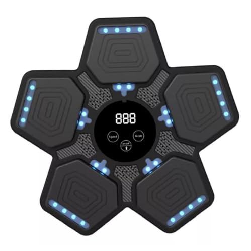 Máquina de Boxe Musical de Parede com Luz LED Controles Sensíveis ao Toque e Display Digital