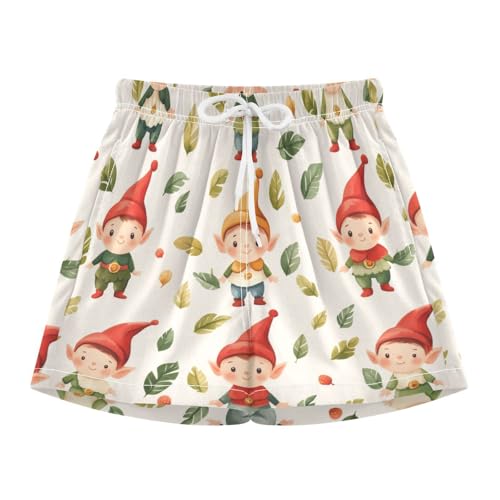 Cute Spring Elf Boys Swim Trunks with Compression Liner Quick Dry Bathing Bottom Kids Beach Shorts3