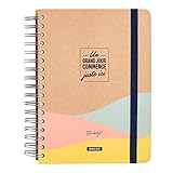 inizio primavera data Design Creativo Mr. Wonderful - Agenda classica 2023 giornaliera - Un grande giorno inizia proprio qui WOA2212293FRZ0 marrone