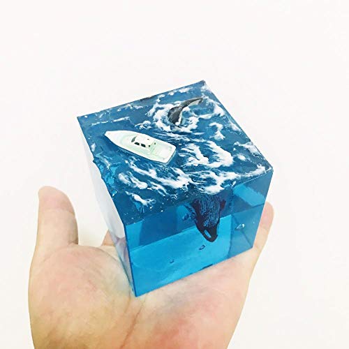 Statue de baleine à bosse en résine sculptée pour décoration chic