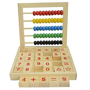 TRU TOYS Wooden Abacus Educational Toys Counting Number Maths Learning Toy 3+ Years