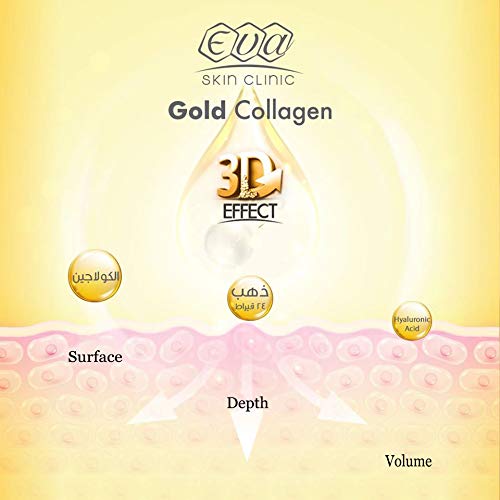 Eva Anti-Aging Gold Collagen Facial Serum Rejuvenating For All Skin Types Care 3D Effect 30 Ml #TOP3