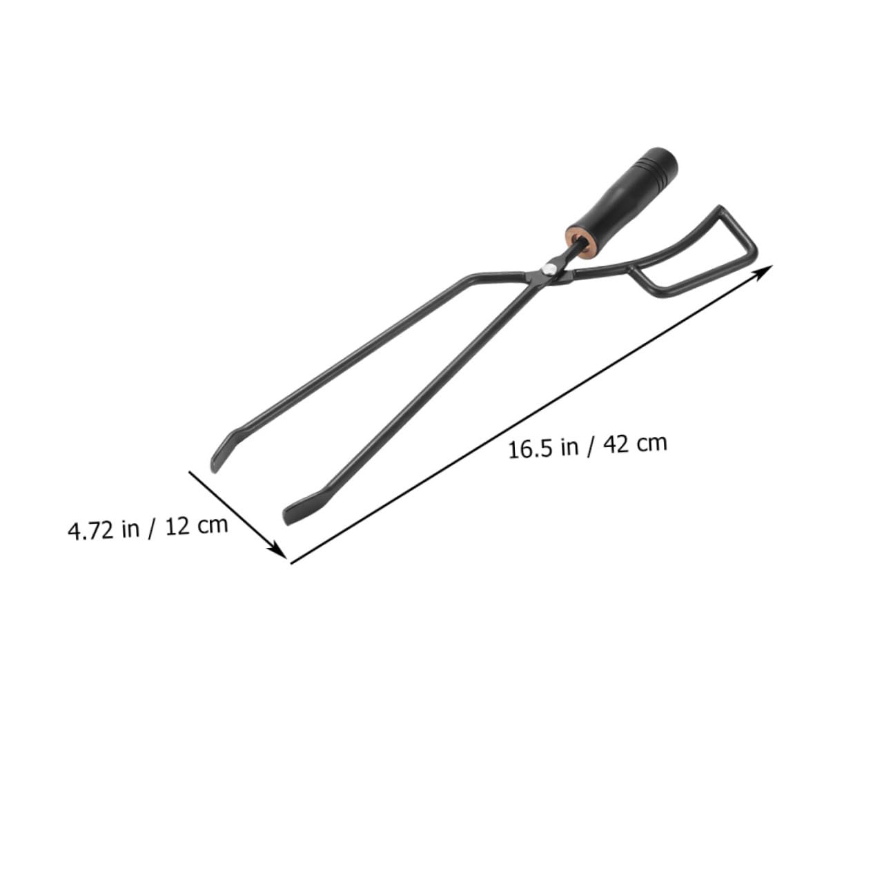 Abaodam Pinzas para Hierro al Aire Diseño Ergonómico Resistentes y Alargadas Accesorio Esencial para Barbacoa y Camping Aptas para Hotel y Eventos al Aire