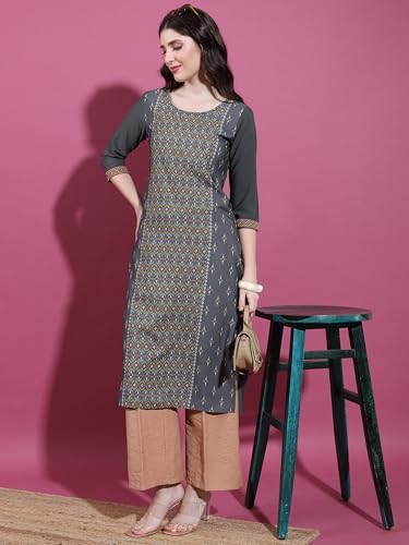 Image of Vishudh Women's Kurta | Regular Fit | Trendy Ethnic Top for Everyday Comfort