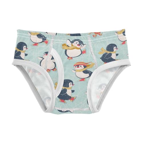 visesunny Boys Cotton Underwear Cute Penguin Printed Toddler Soft Training Briefs Size 2T-8Y for Kids