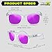 GloFX Snaps: Color Therapy Glasses - Magnetic Sunglasses with Stabilizing Notch - All-Day Comfort for Light, Photophobia & Migraine Relief - Snap-On Design with 10 Therapeutic Lenses