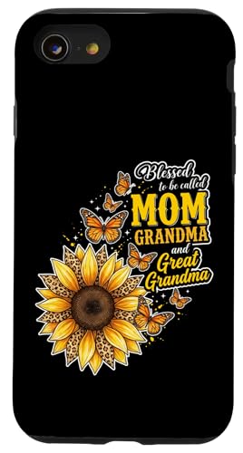 Blessed To Be Called Mom And Grandma �Ђ܂�� �q���E �}�} �X�}�z�P�[�X iPhone SE (2020) / 7 / 8 �p