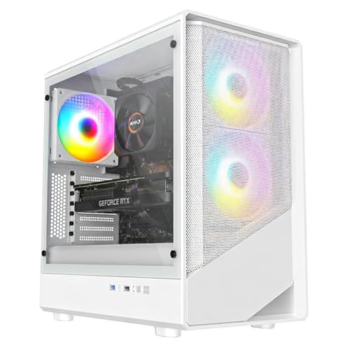 Image of PALICOMP AM5 Desktop PC • AMD RYZEN 7 7800X3D • 240mm Water Cooled • 32GB DDR5 RAM • 1TB M.2 nVME SSD • 2TB HDD • Windows 11 • GT 1030 2GB Graphics • WIFI6 • Bluetooth • LEVEL White