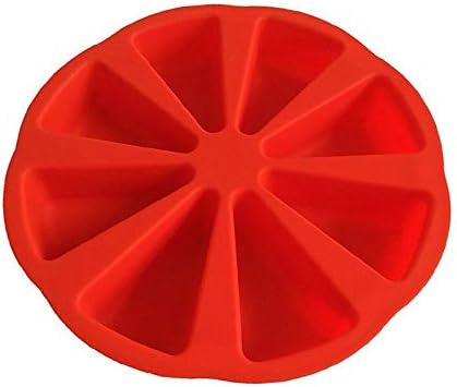 2 Pcs Silicone Baking Molds, 8 Cavity Silicone Scone Pan/Cakes Slices Mold/Triangle Cavity Cake Pan, Pizza Slices Pan,Cornbread Brownies Muffins And Soap Mould,for Oven and Instant Pot DIY Baking Tool