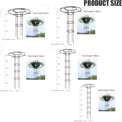 Enrejado vertical de jardín de metal para pepino y plantas trepadoras en contenedor 3