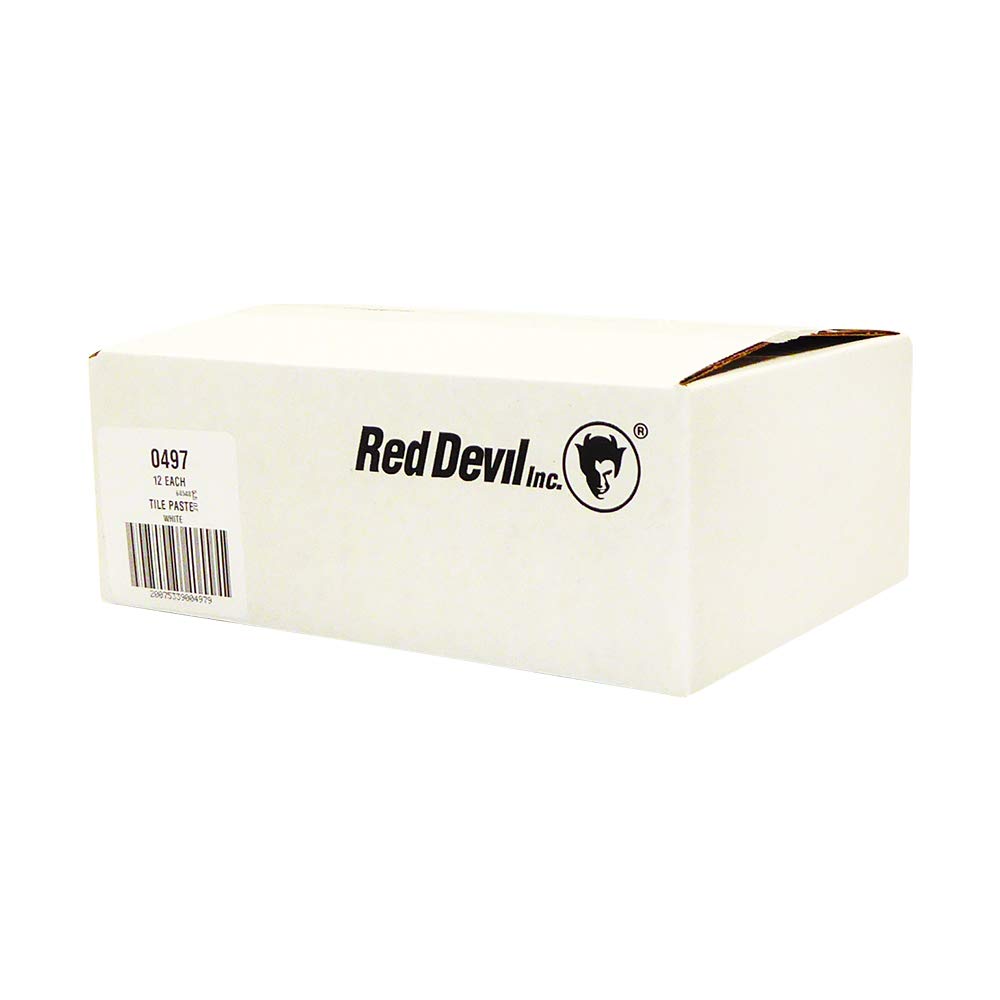 Red Devil 0497 Lot de 12 adhésifs pour carrelage Blanc 155,9 g