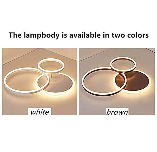 Éclairage de plafond intérieur LED avec télécommande, lampe de chambre et salon dimmable - 6
