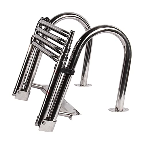 Escalera plegable 4 pasos para piscina y barco miniatura 7
