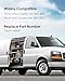 Door Lock Cylinder Set with Keys Fits for Chevrolet Express GMC Savana 2001-2007, Car Auto Ignition Key Switch Lock Cylinder Replace 706591 598007