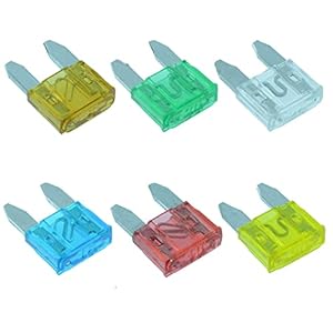 60 x Mini Blade Fuses 5A 10A 15A 20A 25A 30A Car Auto (Pack of 60) Assortment Kit