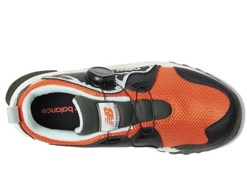New Balance Boy's DynaSoft Trail Magic V1 Boa Running Shoe, Cayenne/Black/Light Surf, 13 Little Kid