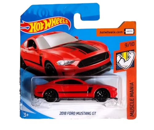 Hot Wheels 2018 Ford Mustang GT 1:64 Rojo miniatura 1