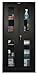 Hallowell 415S18SV-ME Series 400 Commercial KD Storage Cabinet, Safety View Door, Stationary, Unassembled, 36" Width x 18" Depth x 72" Height, Midnight Ebony