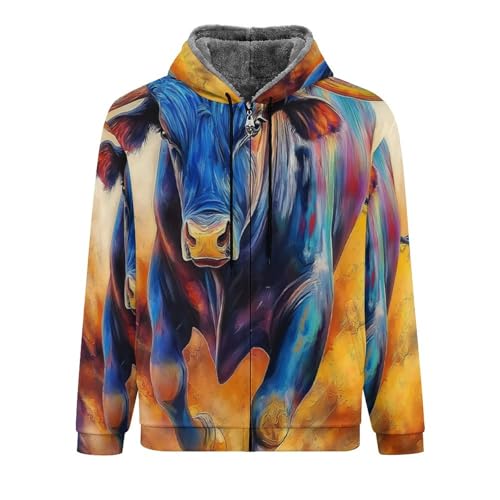 Manteau de peinture à l'huile chaud avec doublure polaire épaisse