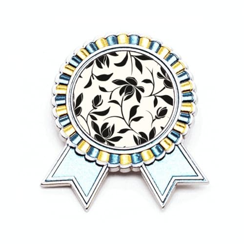Broche en forme de vigne de fleur en métal taille M pour le dessin et loisirs créatifs